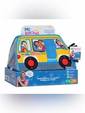 Ms. Rachel Official Tummy Time Activity Bus Brand New